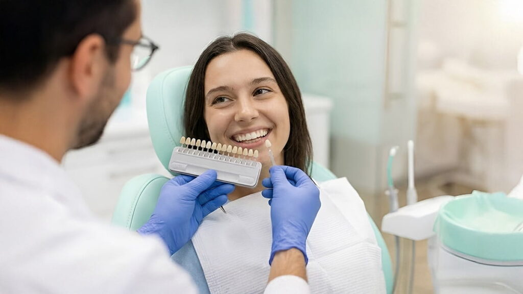 Digital interface showing the integration of patient-specific data for Lilivis smart dental care management system