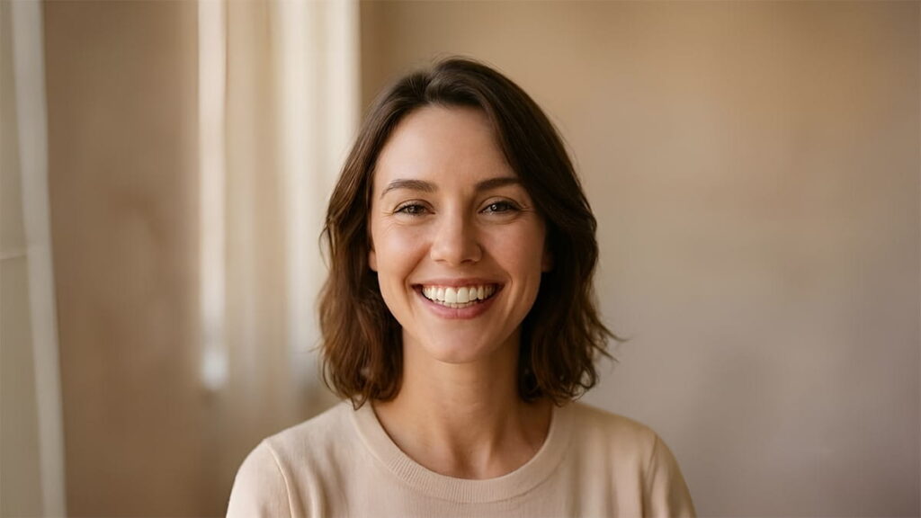 Digital interface showing the integration of facial structure and patient-specific data for Lilivis hybrid esthetic treatment.